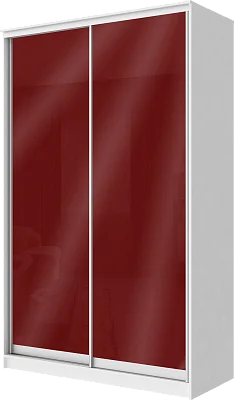 картинка Шкаф-купе 2-х дверный с цветным стеклом Бургунд 312 2200 1362 420 от магазина КУПИ КУПЕ